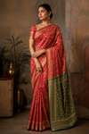 Imat Kanjivaram Red Saree
