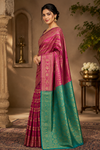 Devanshi Kanjivaram Pink Saree