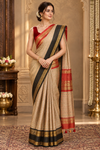 Adah Grey Kanjivaram Saree