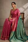 Jenni Kanjivaram Pink Saree