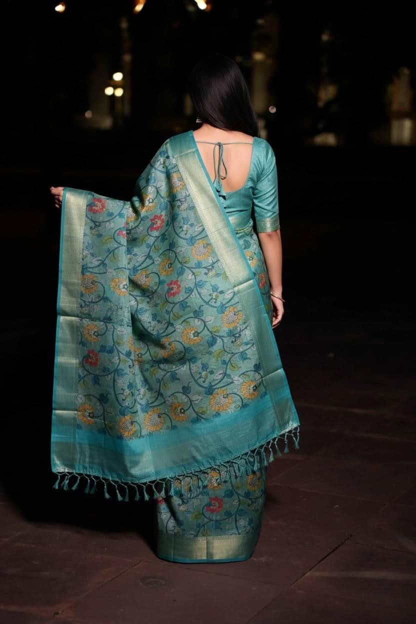 Shreya Kalamkari Saree