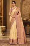 Priya Creampink Dharmavaram Saree