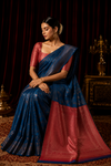 Thulasi Kanjivaram Blue Saree