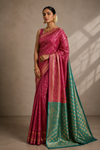 Jenni Kanjivaram Pink Saree