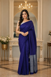Dharani Blue Khadi Saree