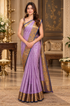 Dahlia Violet Kanjivaram Saree