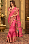Deepu Pink Kanjivaram Saree