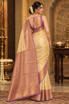Priya Creampink Dharmavaram Saree