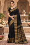 Holly Black Dharmavaram Saree