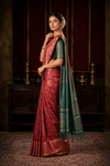 Megha Kanjivaram Red Saree