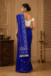 Tisha Blue Khadi Saree