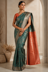 Laxmi Kanjivaram Green Saree