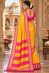 Tabu Orange Kanjivaram Saree