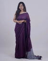 Dharani Maroon Khadi Saree