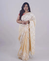 Divya Ivory Khadi Saree