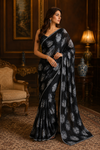 Geetha Black Chiffon Saree