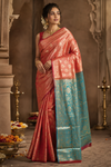 Esha Kanjivaram Red Saree