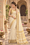 Madhu White Kanjivaram Saree