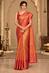 Neeja Red Dharmavaram Saree