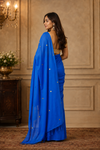 Usha Blue Khadi Saree