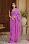 Usha Purple Khadi Saree