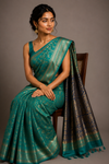 Kethu Kanjivaram Seagreen Saree