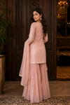 Kanika Shannon Embroidered Tissue Sharara Set