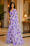 Sethal Violet Chiffon Saree