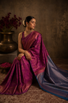 Anshu Kanjivaram Pink Saree