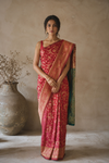 Royce Kanjivaram Red Saree