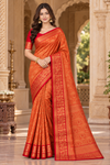 Thulasi Orange Dharmavaram Saree