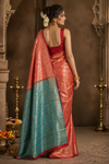 Esha Kanjivaram Red Saree