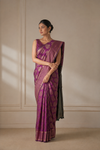Sanju Kanjivaram Purple Saree