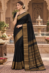 Holly Black Dharmavaram Saree