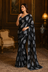 Geetha Black Chiffon Saree