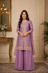 Manisha Purple Sharara Set
