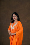 Kaveri Orange Cotton Silk 3-Piece Set