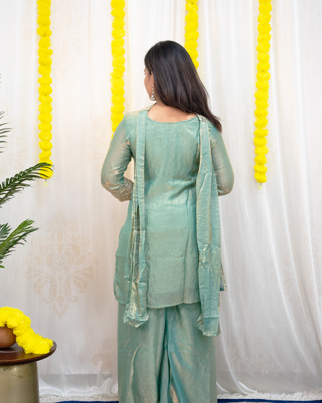 Joshika Mint Green Tissue 3-Piece Set