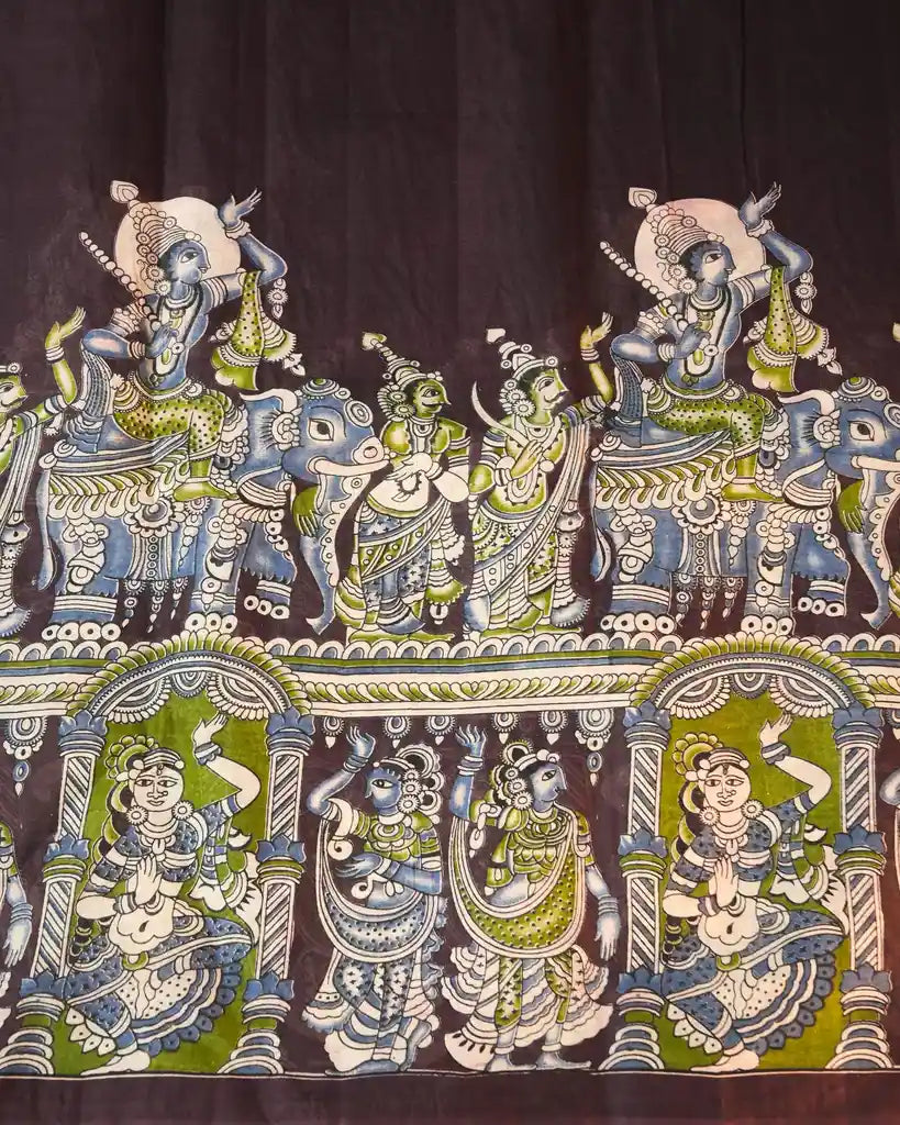 Myra Kalamkari Cotton Saree