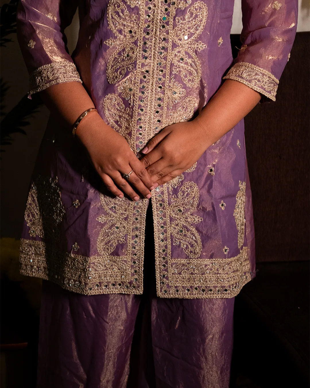 Manisha Purple Sharara Set