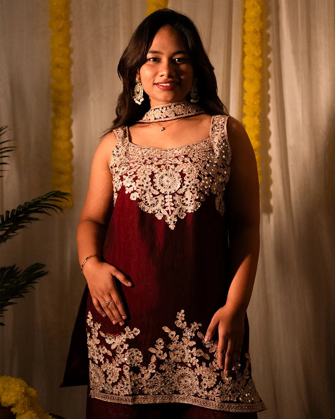 Loria Wine Sharara Set
