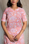 Sanvi Handblock Cotton Kurti & Pant Set