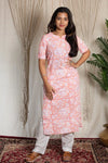 Sanvi Handblock Cotton Kurti & Pant Set
