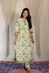 Tulsi Handblock Cotton Kurti & Pant Set