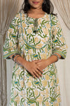 Tulsi Handblock Cotton Kurti & Pant Set